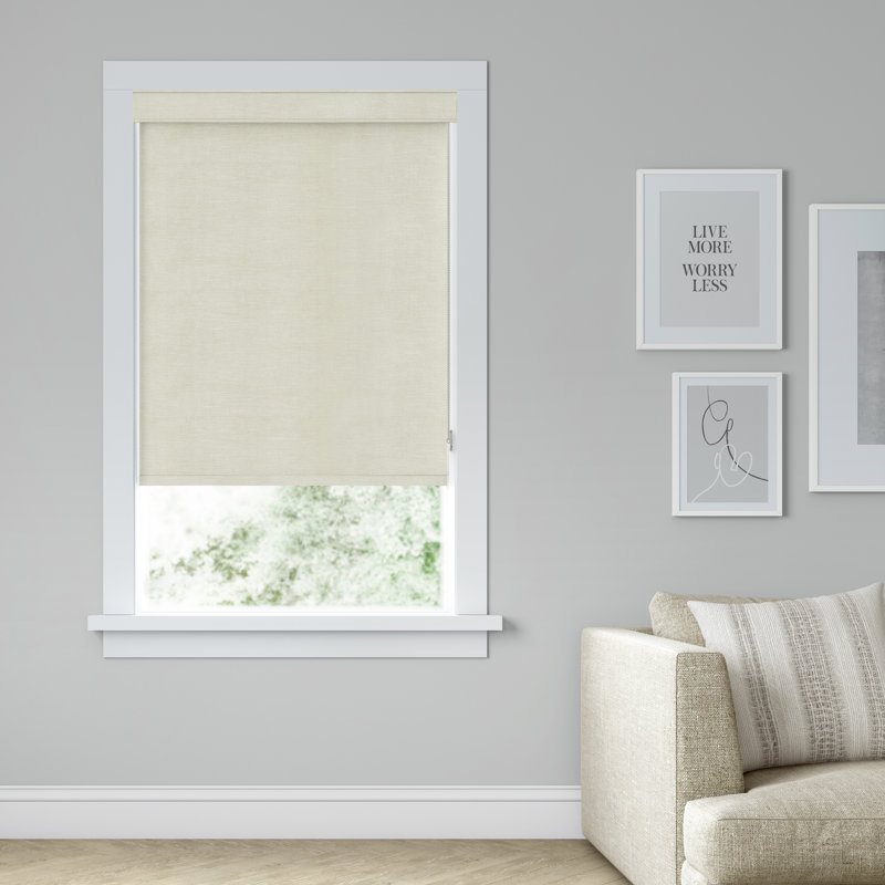 Levolor Custom Cordloop Light Filtering Roller Shades, Heathered in